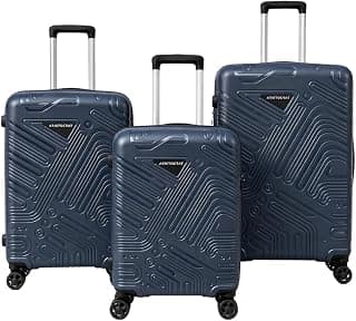 Aristocrat Hard Shell Luggage Set of 3 | Cabin, Medium & Large Suitcase Set | 360° Spinner Wheels | Lightweight Travel Trolley Bags | Scratch Resistant Check-in & Cabin Luggage |