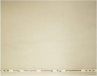 Raymond Fabrics Raymond Poly Viscose Suit Fabric (3 Meters, All weather fabric, Khaki, Premium Fabric)