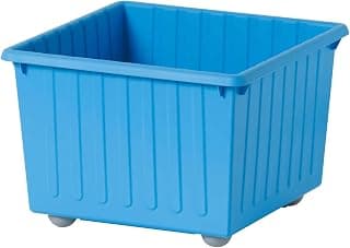 Ikea VESSLA Storage Crate with castors 39x39 cm (15 ¼x15 ¼) (39x39 cm, Blue)