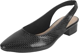 Mochi Women'sCasual Faux Leather Slingback Heels