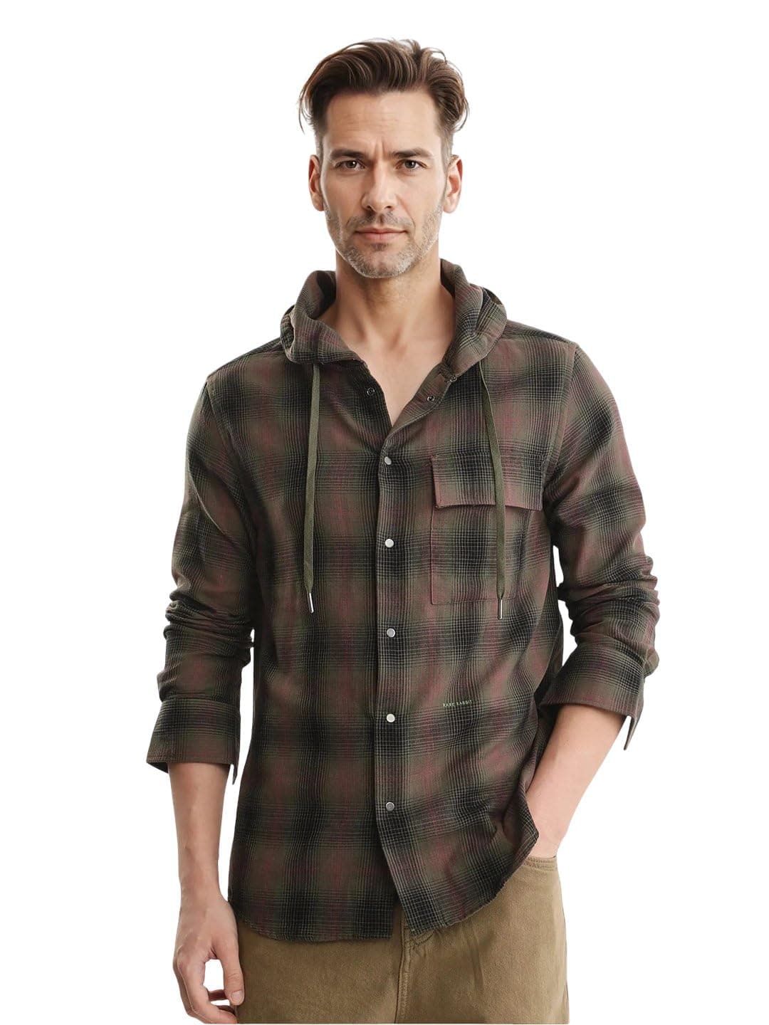 Rare Rabbit Oversized Checked Shirt