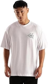 Calvin Klein Jeans Solid Relaxed Fit Cotton T Shirt