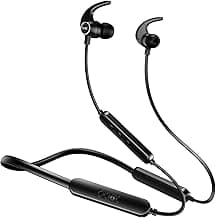 Boat Rockerz 255 Pro+, 60HRS Battery, Fast Charge, IPX7, Dual Pairing, Low Latency, Magnetic Earbuds, in Ear Bluetooth Neckband, Wireless with Mic Earphones (Active Black)
