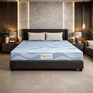 Hypnos by Peps 8 Inch Latex Mattress | Orthopedic & Pressure Relief | Cooling with Extra Bounce | Eco-Friendly | Soft Knitted Fabric | 10 Year Warranty |QueenSize Mattress 78X60 Inches