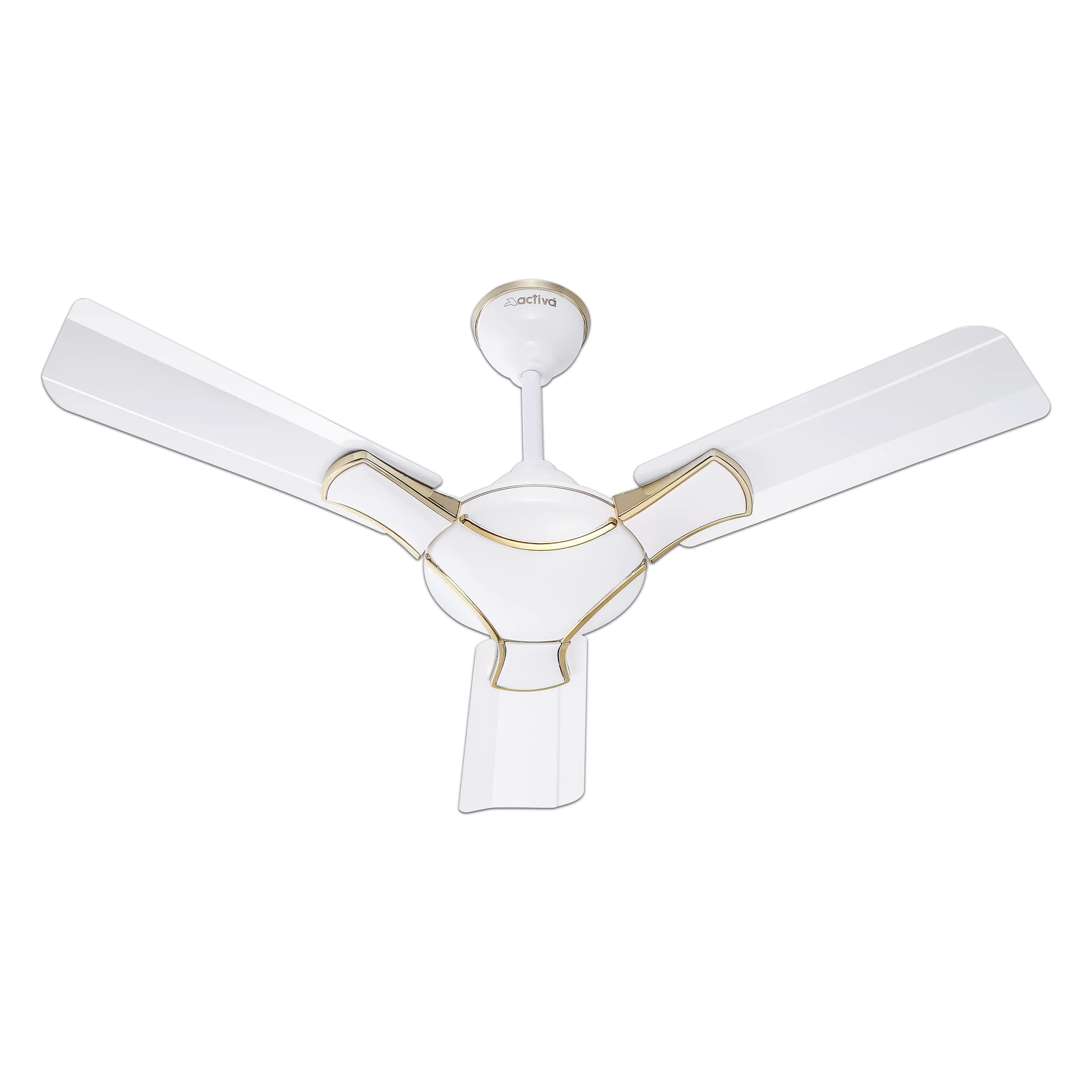 ACTIVA Corolla 900 MM Ceiling Fan High Speed Motor Air Delivery Large Sweep, BEE & BIS Approved with Anti Dust Coating come with 2 Years Warranty (Pearl Ivory)