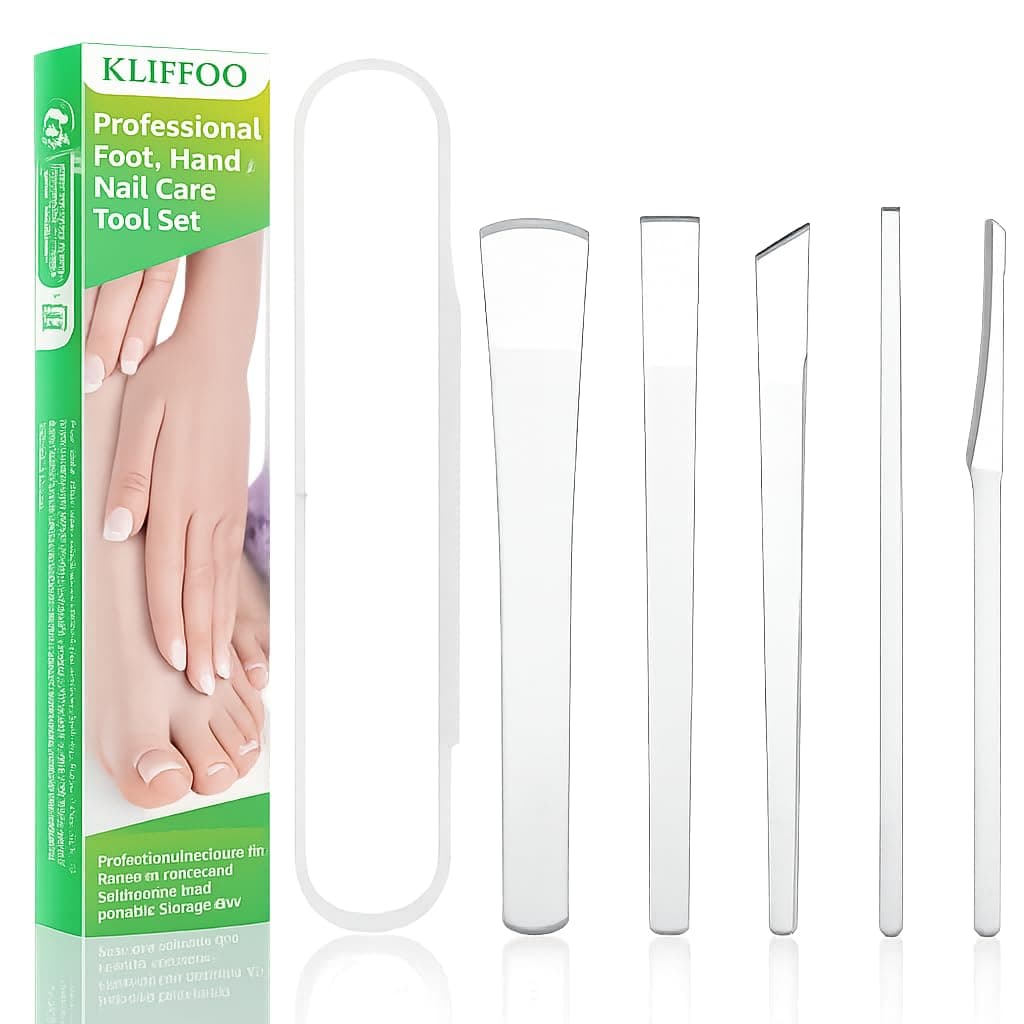 KLIFFOO Pedicure Knife For Feet 5 Pcs Dead Skin Corn Foot Callus Remover Kit Foot Care Nail Knives for Ingrown Toenail File and Lifters, Foot Repair Tools Sharp Blades Dead Skin Remover Foot Scraper