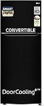 LG Smart Choice, 446 L, 1 Star, Convertible, Door Cooling+, Smart Inverter Compressor, Frost Free Double Door Refrigerator (GL-T502CESR, Ebony Sheen, Express Freeze & Multi Air Flow)