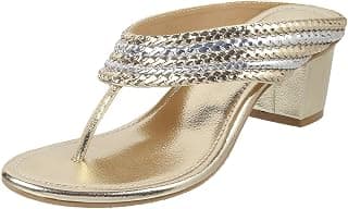 Mochi Women Block Heel Ethnic Sandal