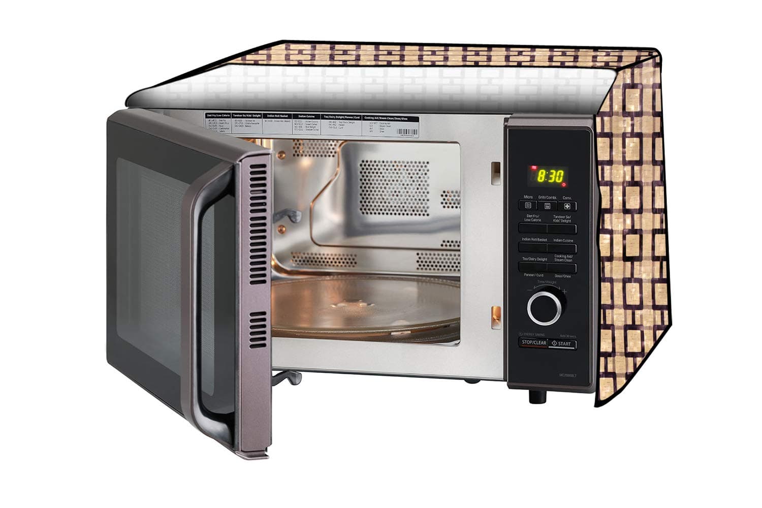 Stylista Microwave Oven Cover for IFB 25 L Convection 25BC4, Geometric Pattern