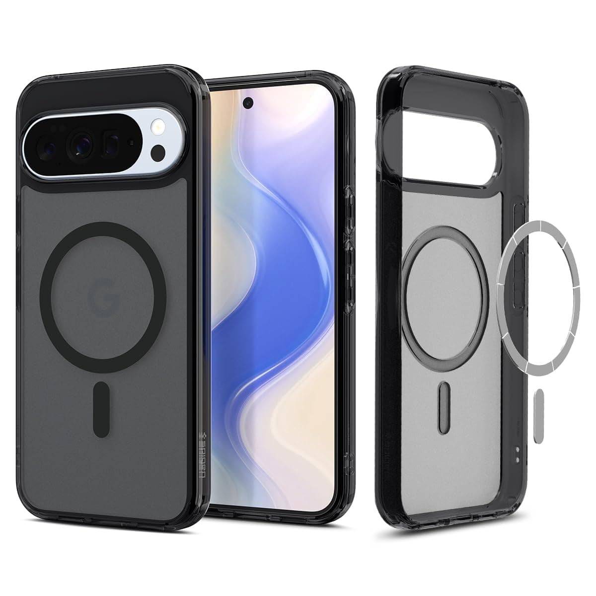 Spigen Ultra Hybrid MagFit for Google Pixel 10 Pro XL Case, Pixel 10 Pro XL Back Cover (2025) - TPU+Poly Carbonate｜Frost Black