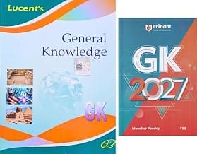 Lucent's General Knowledge + Arihant General Knowledge 2025 - Set of 2 Books