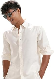 Highlander Men’s Relaxed Fit Casual Shirt | Cotton Linen | Relaxed fit | Full Sleeves