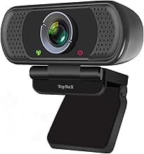 Full HD 1080P Webcam with Microphone, Pro Streaming Computer Camera, Widescreen USB Web Camera for Desktop PC Laptop.(Black)