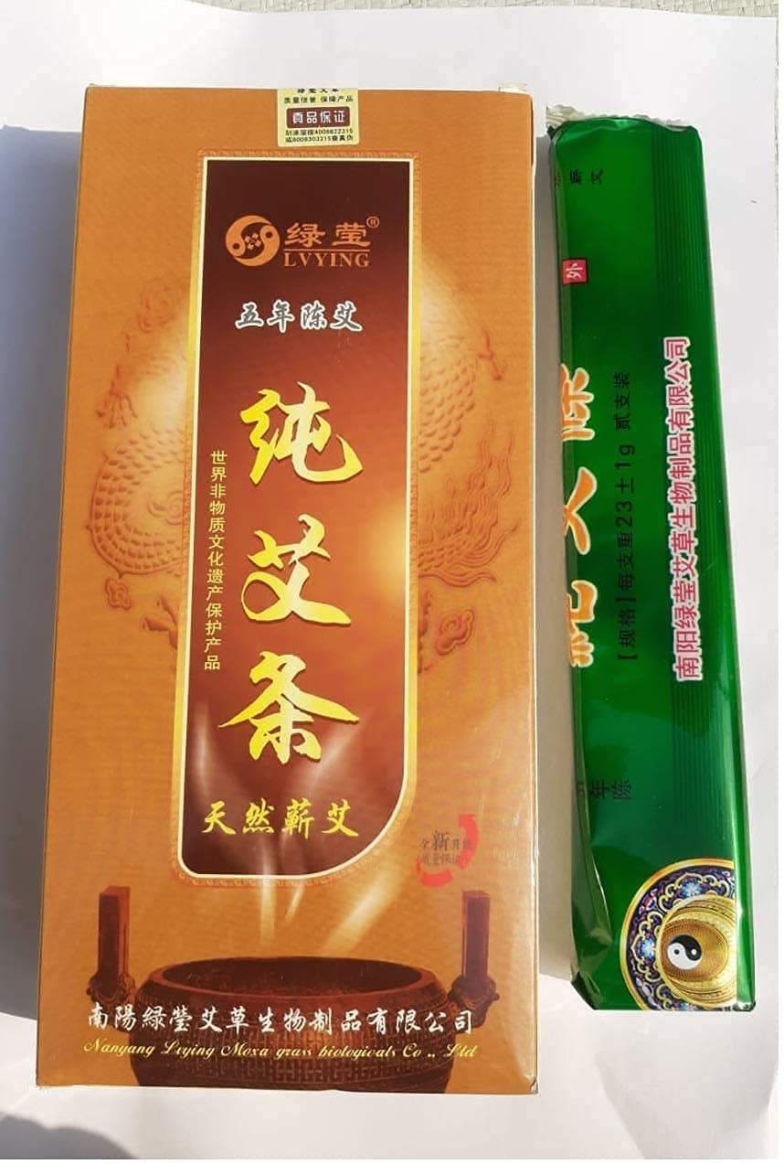 Dr. Choudhary ACUPUNCTURE Pure Moxa Stick Rolls Burn Wood Traditional Massage (set Of 10)