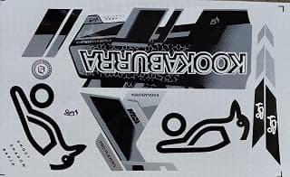 SHADOW new edition br-12 bat sticker glossy shine advance gum