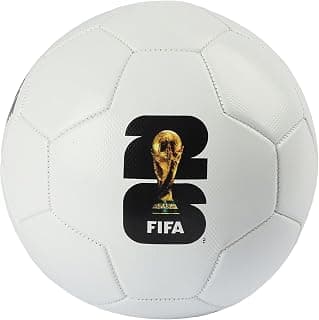 Hamleys Football Size 5 FIFA Approved White Soccer Ball for Kids and Adults | PVC construction with butyl bladder for air retention, size 5, suited to ages 12-14 and up for grass or ground play
