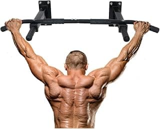 IBS Heavy Duty Chin Up Bar/Pull Up Bar Wall Mounted Iron with Foam Grips for Gym and Home Gym