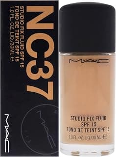 MAC Studio Fix Fluid SPF15 Sheer Liquid Foundation For Combination Skin NC37