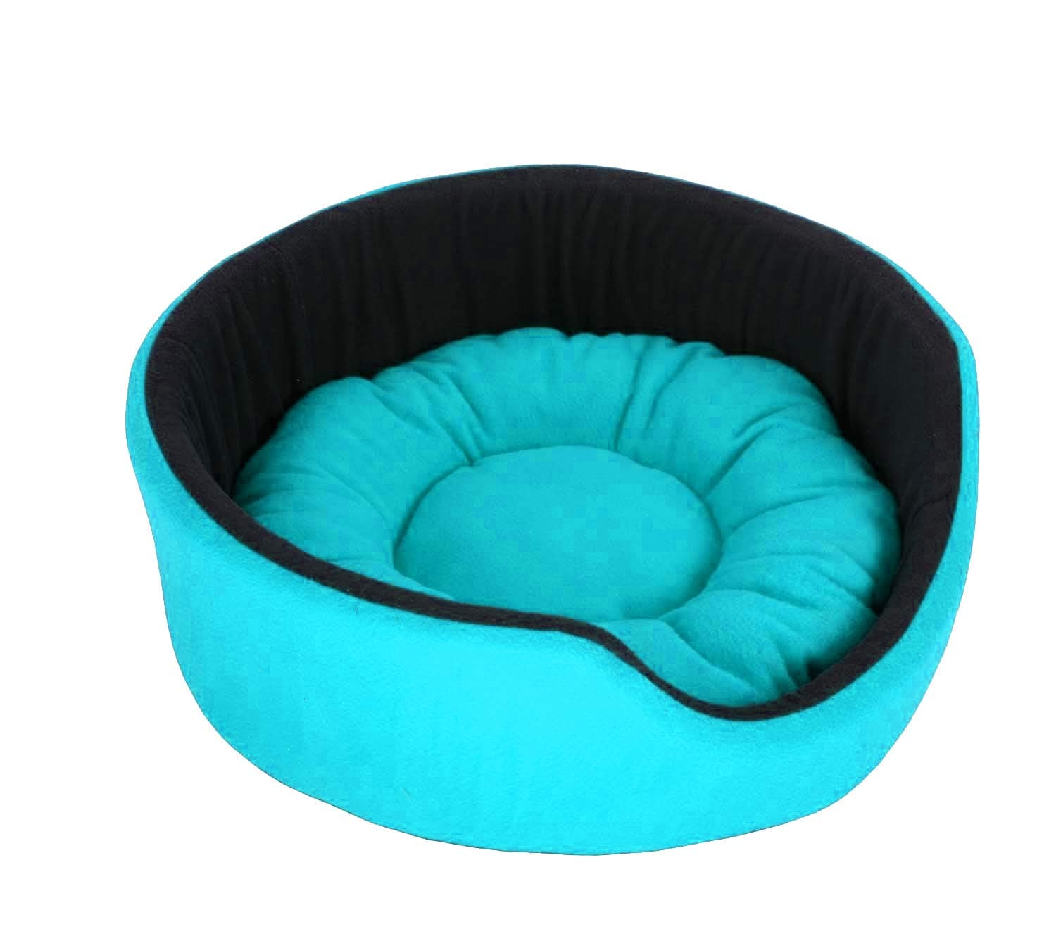 Fluffy's Polyester Luxurious Both Side Soft Dog/Cat Bed (Sky Blue, Small)