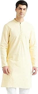 Symbol Premium Men Cotton Embroidered Long Kurta