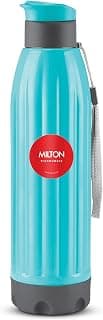 MILTON Kool Windsor 900 Thermoware I Cold PU Insulated Water Bottle 700 ml, Leak Proof Flip Top Lid I for Office, Gym, School I Cyan Blue
