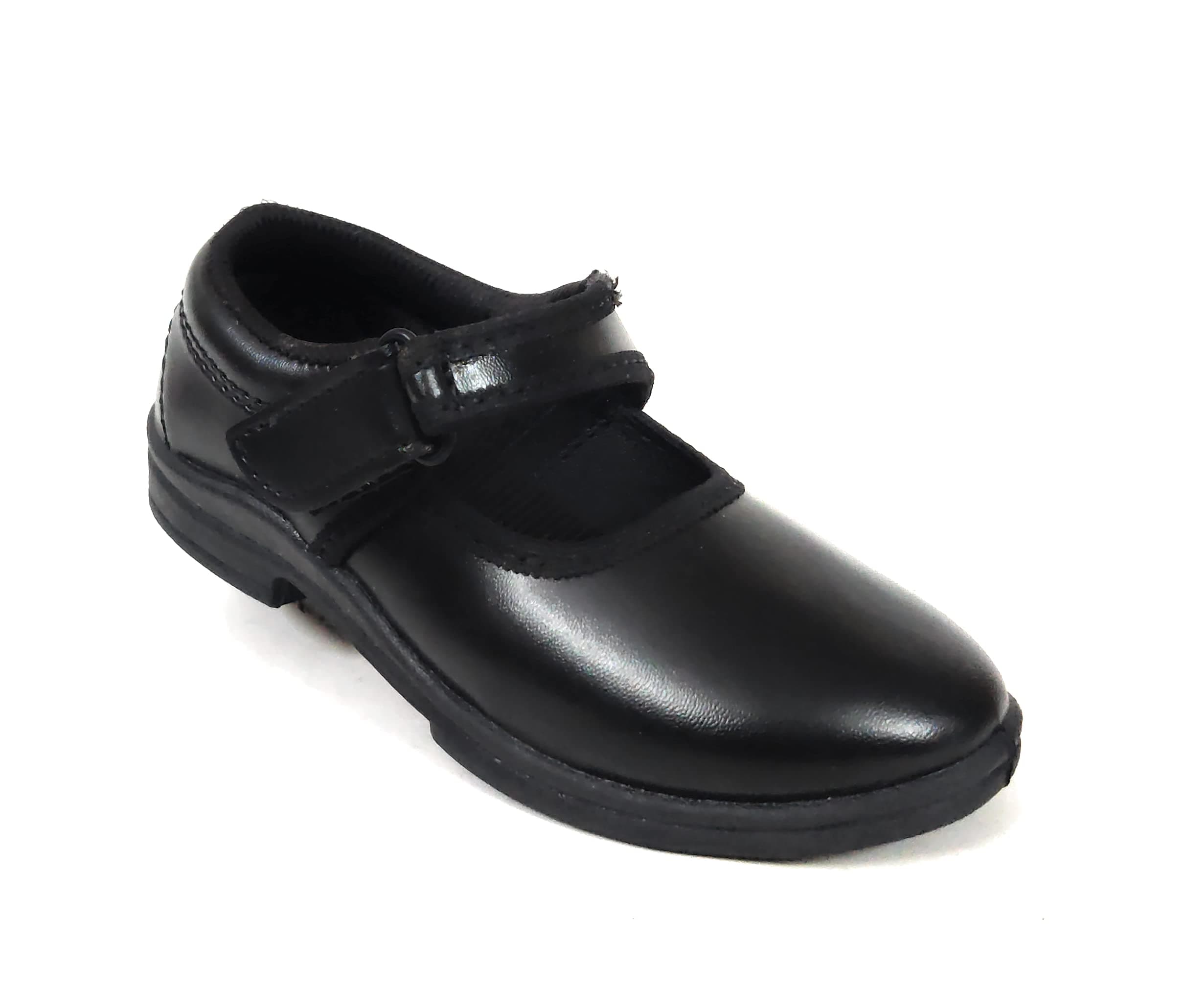 School Hours Girls Black Ballerina Uniform School Dress Shoes Akl DLX Vel