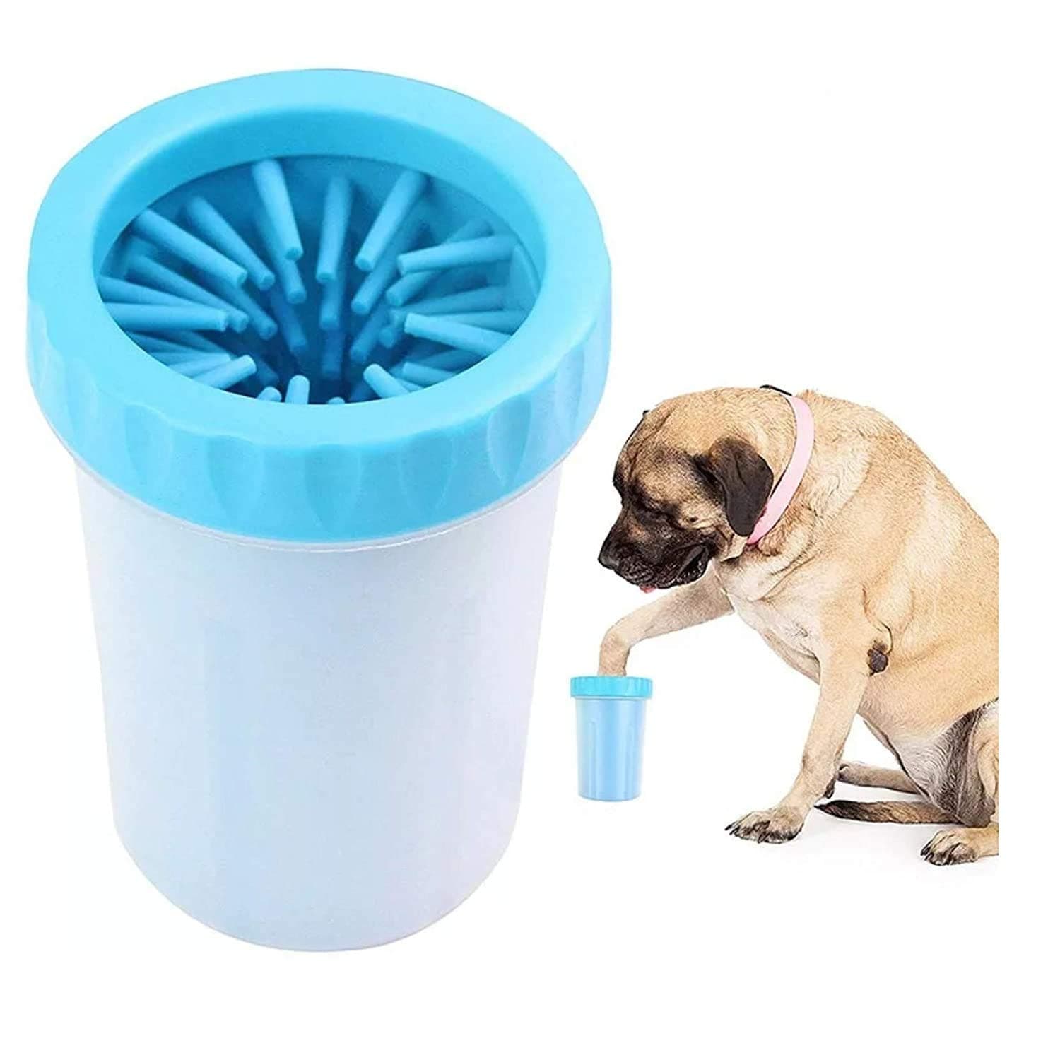 The DDS Store Dog Paw Cleaner, Portable Washer Cleaning Brush Cup for Wash Away Sediment - Color May Vary (Medium)