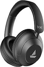 Boat New Launch Rockerz 650 Pro, Touch/Swipe Controls, Dolby Audio, 80Hrs Battery, 2Mics ENx, Fast Charge, App Support, Dual Pair, Bluetooth Over Ear Headphones with Mic (Iris Black)