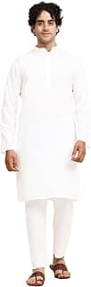 SKAVIJ Men's Casual Kurta Pajama Set Regular Fit Traditional Dress Yoga Outfit