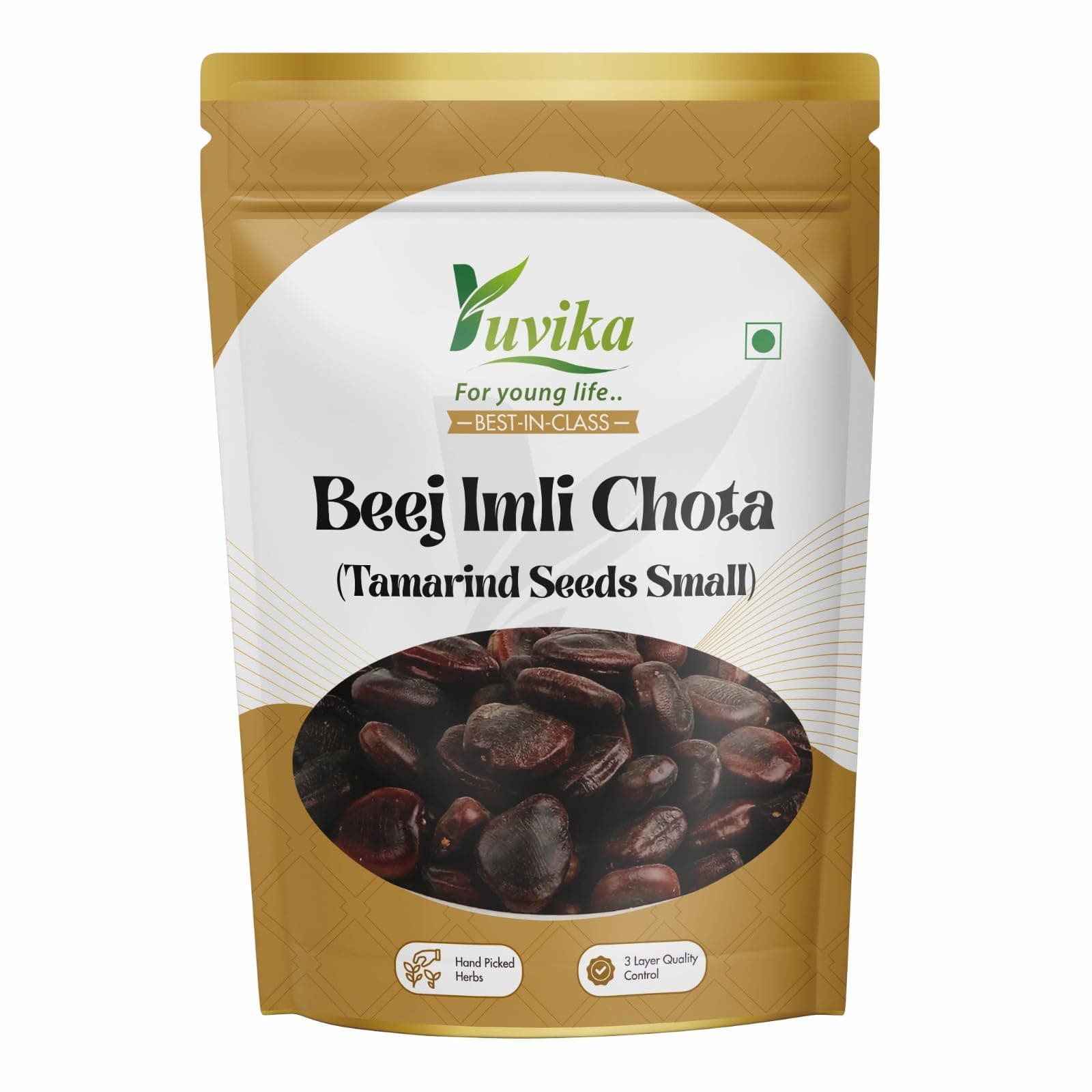 YUVIKA Beej Imli Chota - Tamarindus Indica - Emli Seeds Small - Tamarind Seeds Small (200 Grams)