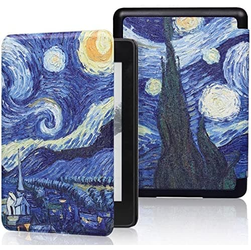 SwooK Classic Printed Magnetic for 6.8" Kindle Paperwhite 11 11Th Generation 2021 / Kindle Paperwhite Signature Edition Soft Back Flip E-Readers Cover Case (Stary Sky)
