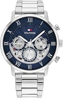 Tommy Hilfiger Quartz Multifunction Blue Dial Stainless Steel Strap Casual Watch for Men_TH1710569W