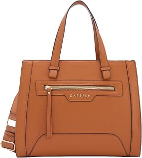Caprese Cuba Medium Satchel Bag for Women | Elegant Multi-Compartment Handheld & Shoulder Bag with Adjustable & Detachable Strap | Work & Travel Bag with Zipper Closure