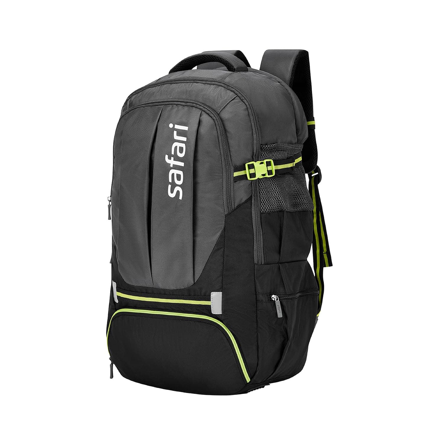 Safari Rucksack Laptop Backpack Bag with a Shoe Pocket, 2 Compartments, Compression Straps, Large Size Travel Bag, Ideal for 3-4 Days Staycations, Hiking, Trekking, Outdoor Activities