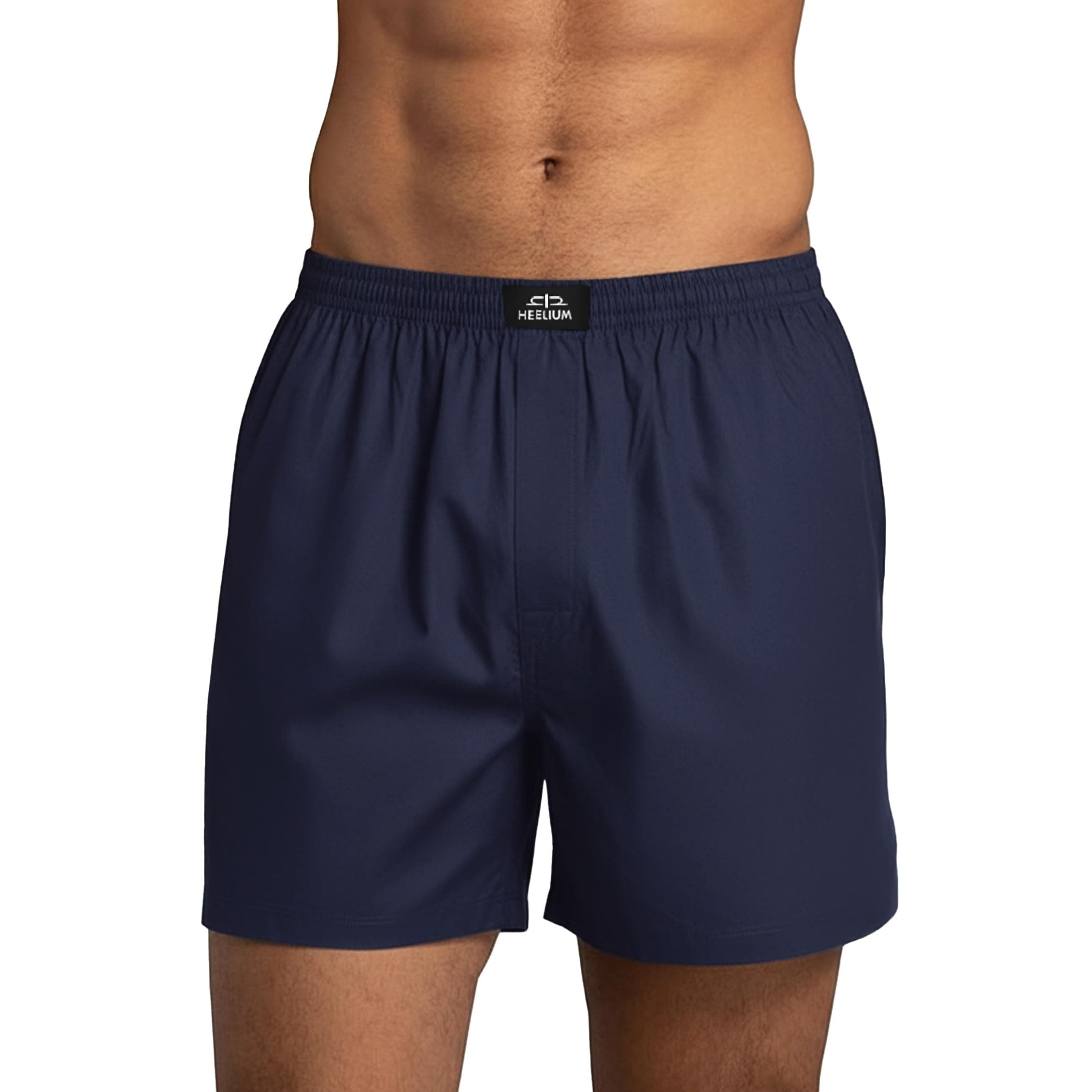 HEELIUM Bamboo Boxers for Men | Odour Free & Breathable Boxer Shorts | 3X Softer Than Cotton | Comfortable & Durable Waistband | Relaxed Fit with Dual Pockets