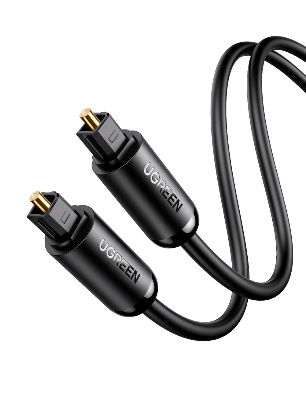 UGREEN Toslink Audio Optical Cable Male to Male for PS4 DVD/CD player 2M | Optical Audio Adapter Cable Compatible with PS4 DVD/CD player Blu-ray players Game console
