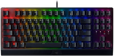 Razer Blackwidow V3 Tenkeyless - Mechanical Gaming Keyboard (Yellow Switch)- Black - Rz03-03491800-R3M1 - Black