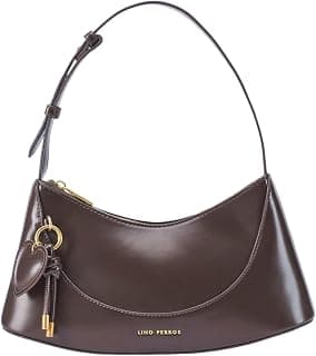 Lino Perros Avril Clara Coffee Shoulder Bag