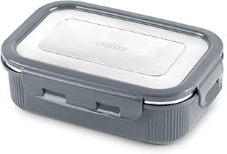 CELLO Microtech 600 Stainless Steel Insulated Lunch Box for Office & Daily Use 600 ml, Light Grey | Food Grade, Microwave Safe Airtight Hot Case Tiffin Meal Snacks Lunch Box for Kids, Travel & Picnic