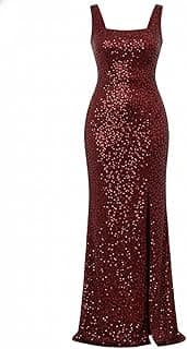 Leriya Fashion Sequin Dress for Women | Black & Red Sequin Party Outfit Dress for Women | Bodycon Western Sequin's Dresses for Woman