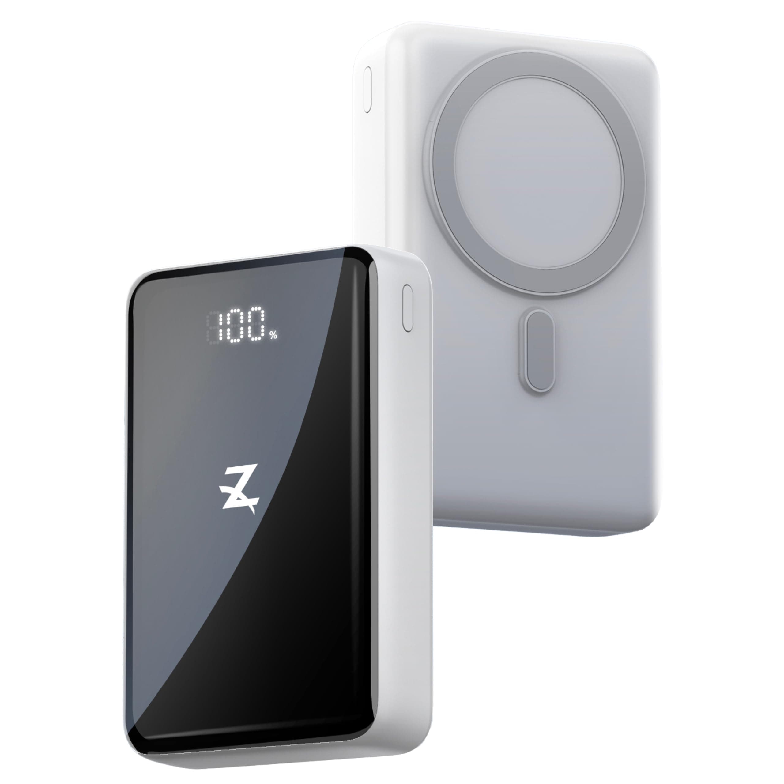 Z Plus MagZap 2.0 20000mAh Mag-Safe Power Bank - 15W Magnetic Wireless Charging, 22.5W USB-C PD Fast Charge Battery Pack with LED Display, Compatible with iPhone 17 Pro Max, 16, 15, 14, & Qi Devices