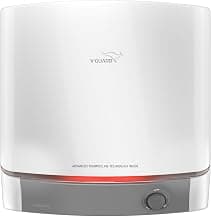 V-Guard Luxecube Avo Geyser 15 Ltr Water Heater | Up to 38% More Hot Water with Advanced Thermocline Technology | BEE 5 Star Rating | 7 Year Tank Warranty from V-Guard | Luxe Glow Illumination | White