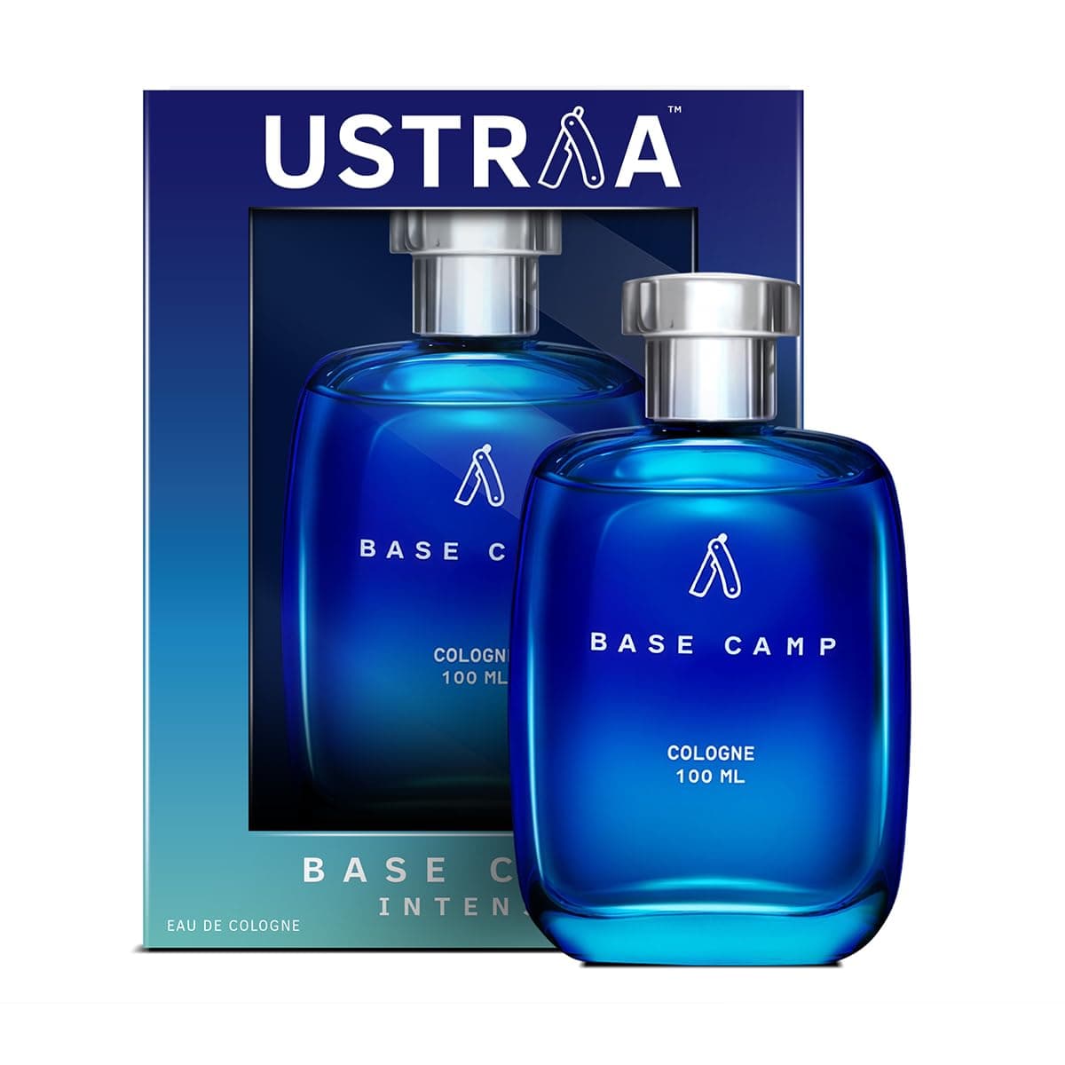 Ustraa Base Camp Cologne - 100 ml - Perfume for Men | Cool, Crisp Fragrance of the Mountains | Long-lasting | Zingy, Aquatic Notes with Fresh Masculine Fragrance
