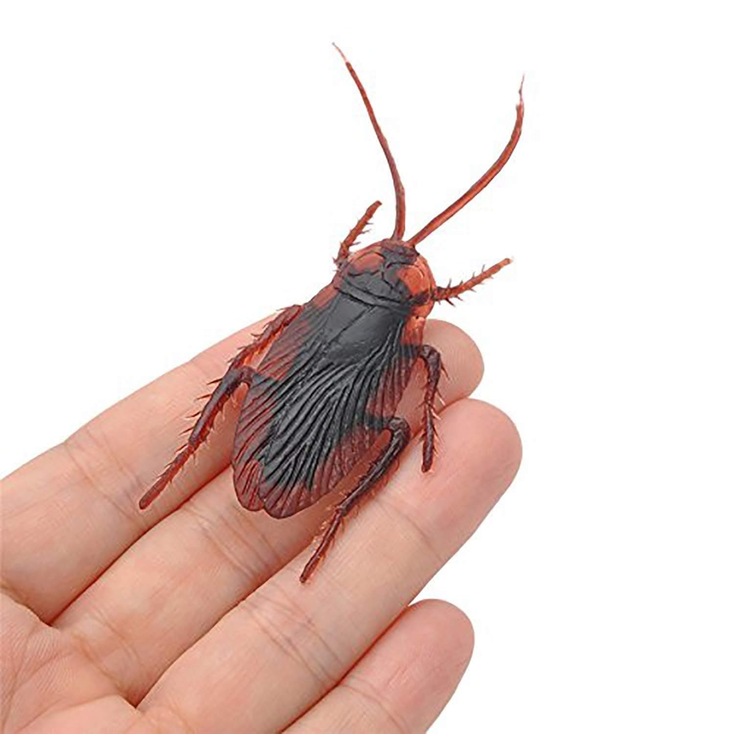 Rock World Cockroaches Prank Life Like April Fool Toy Fake Cockroach Prank Trick Toys Looks Real (Brown) for Kids Cockroach Prank Toy Suitable for Kids to Play and Give as Gifts (Pack of 1)