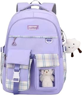 Tinytot 30 Litre Japanese Korean Style School Bag Water-Resistant Laptop & Travel Backpack - Unisex Large 18 Inches Multipurpose Student Backpack for Boys & Girls, Men & Women