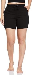 Max Women Solid Drawstring Waist Active Shorts