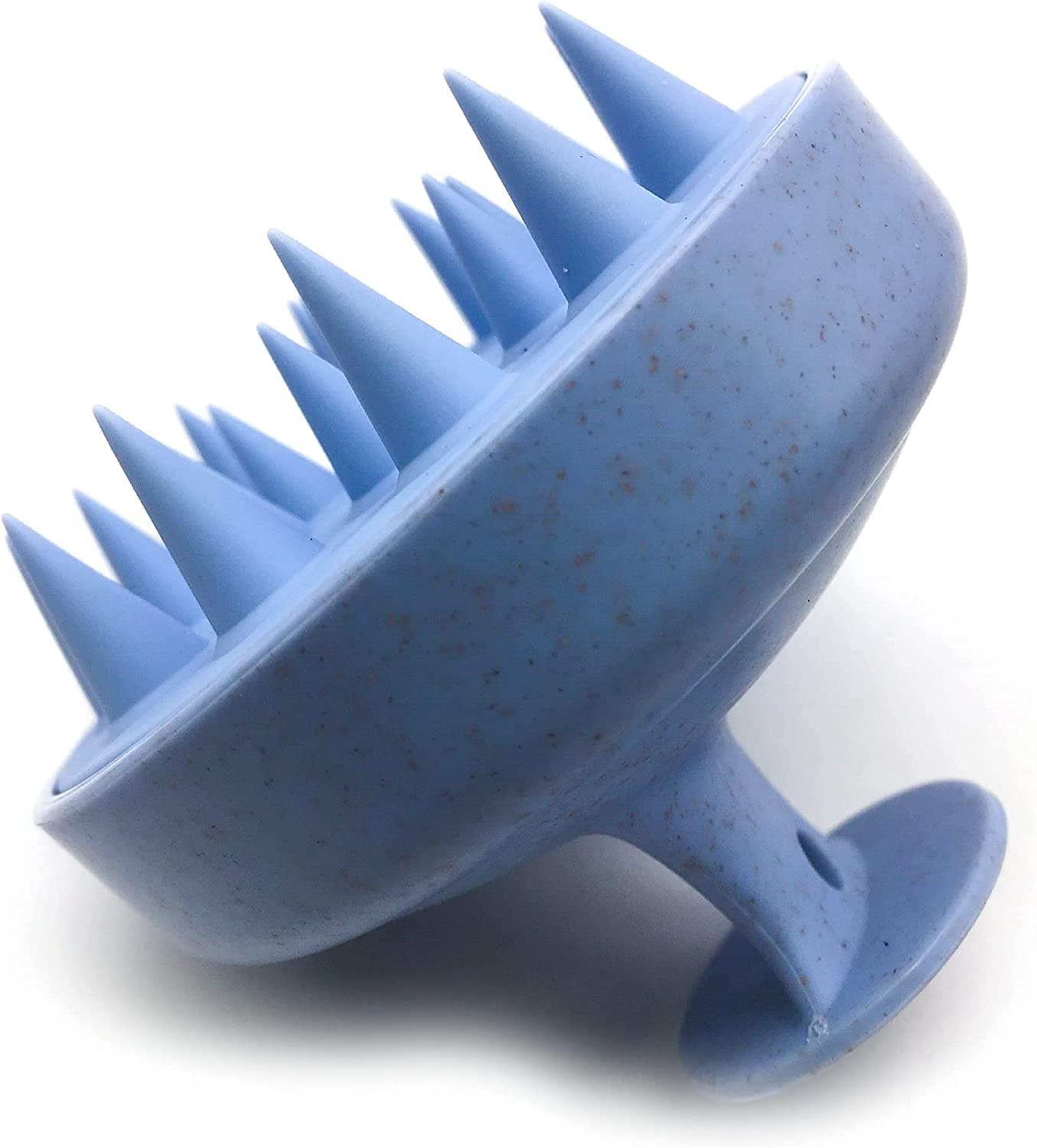 Renesmee Manual Scalp Head Massager Shampoo Brush - Eco-Friendly With Soft Silicon Bristles, Hair Scalp Scrubber, Exfoliator | Dandruff Removal, Prevents Hair Loss (Blue)