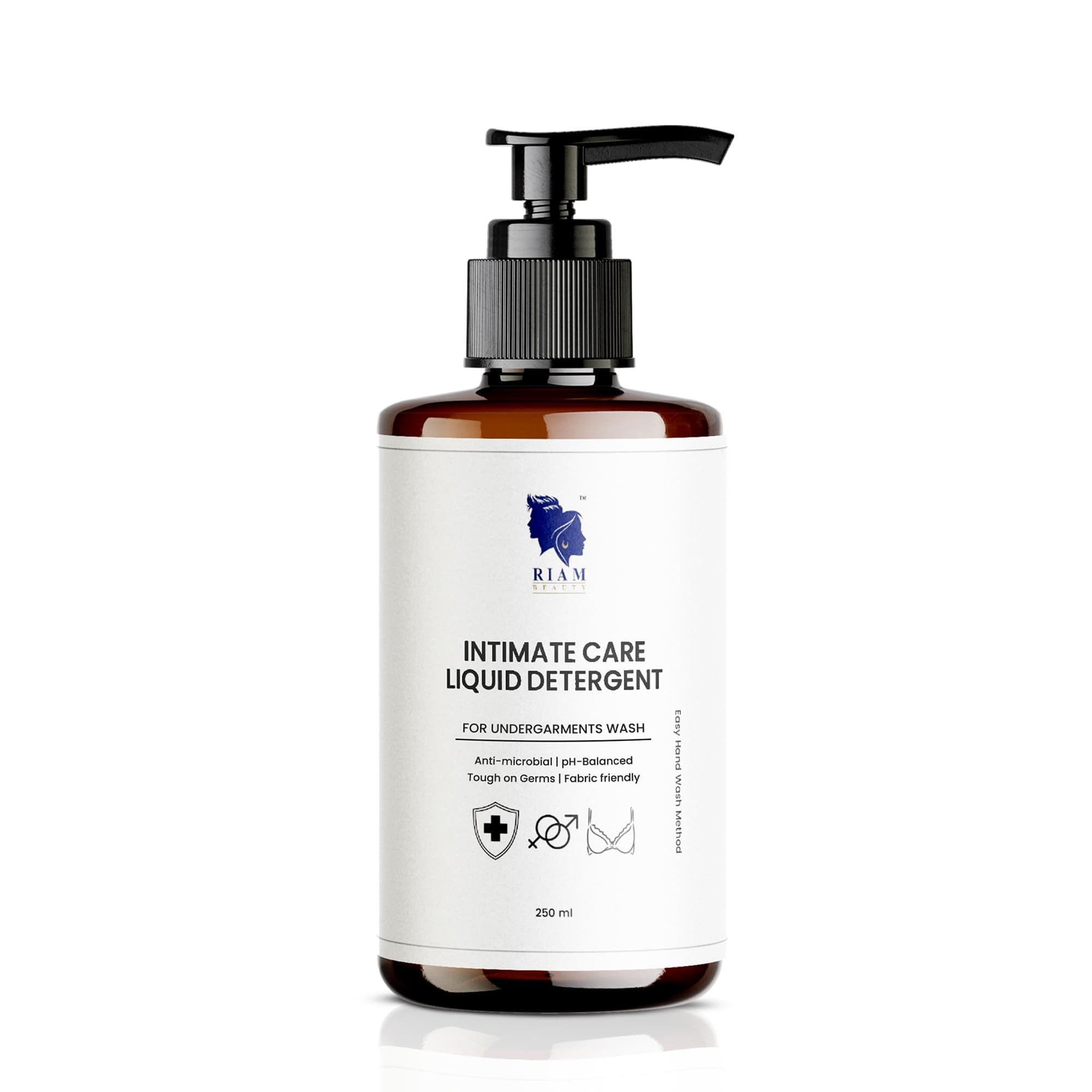 Undergarment Liquid Detergent for Women & Men | Antibacterial Lingerie Wash | Removes Period Stains, Odor & Bacteria | Gentle on Delicates | pH Balanced | 250 ml