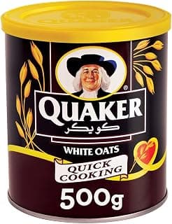 Quaker Quick Cooking White Oats Jar, 500 g