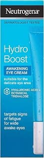 Neutrogena Hydro Boost Hydrating Gel Eye Cream with Hyaluronic Acid, Dermatologist Recommended Water Gel Under-Eye Cream, Oil-, Dye- & Fragrance Free 15ml